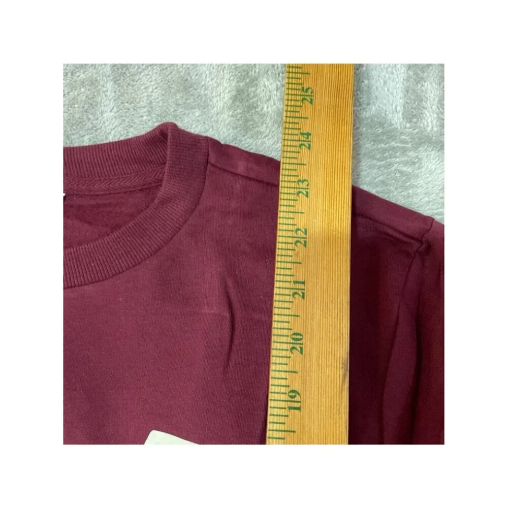 NWT Keith Haring Ladies' M Lounge Set Burgundy Soft Cotton Blend 2-Piece Set